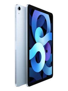 Планшет APPLE iPad Air 10.9 2020 Wi-Fi 64Gb Sky Blue MYFQ2RU/A Выгодный набор + серт. 200Р!!!