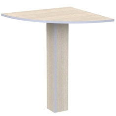 Стол компьютерный СП мебель 640626 Бюджет дуб шам.св.,прист.угл.(60*60*74см)