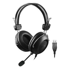 Компьютерная гарнитура A4Tech ComfortFit USB HU-35 Black ComfortFit USB HU-35 Black