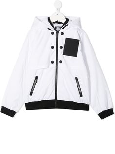 Karl Lagerfeld Kids куртка Mini Me с капюшоном