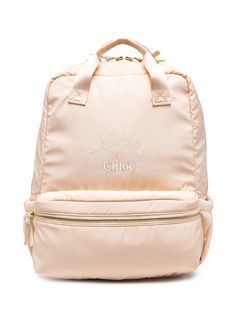 Chloé Kids рюкзак с вышитым логотипом