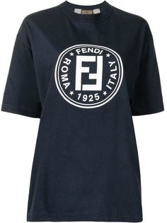 Fendi Pre-Owned футболка с логотипом