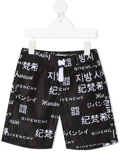 Givenchy Kids шорты с принтом