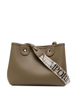 Emporio Armani сумка-тоут с логотипом на ремне