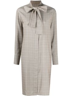 12 STOREEZ платье-рубашка в клетку