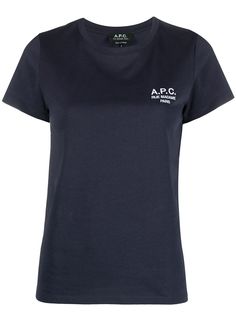 A.P.C. футболка Denise с вышитым логотипом