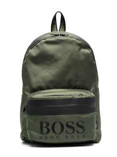 BOSS Kidswear двухцветный рюкзак с логотипом