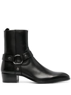 Saint Laurent ботинки Wyatt с ремешками
