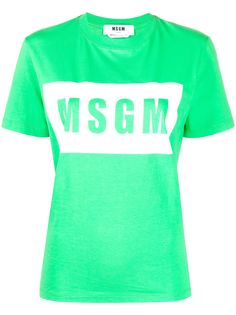 MSGM футболка с логотипом