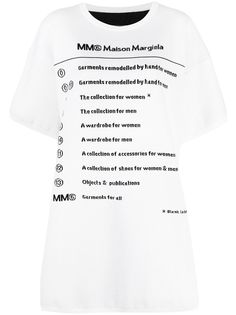 MM6 Maison Margiela платье-футболка с надписью