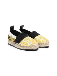 Versace Kids эспадрильи с принтом Barocco