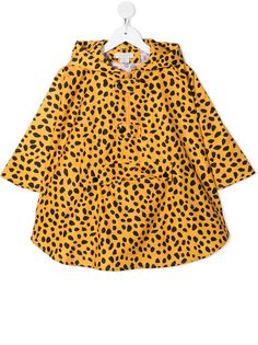 Stella McCartney Kids непромокаемая куртка с леопардовым узором