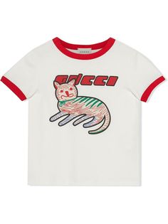 Gucci Kids футболка с графичным принтом