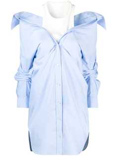 alexanderwang.t платье-рубашка с открытыми плечами