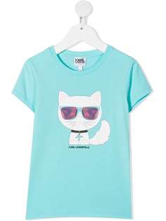 Karl Lagerfeld Kids футболка Choupette с логотипом