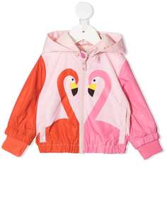 Stella McCartney Kids куртка с капюшоном и графичным принтом