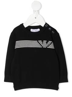 Emporio Armani Kids джемпер с длинными рукавами и логотипом