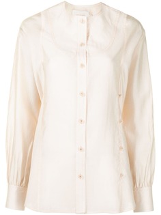 Low Classic рубашка без воротника с длинными рукавами