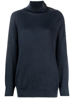 Brunello Cucinelli джемпер в рубчик с высоким воротником