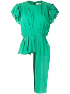 Balenciaga Pre-Owned блузка асимметричного кроя с оборками