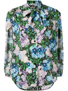 Balenciaga Pre-Owned рубашка со съемными рукавами и цветочным принтом