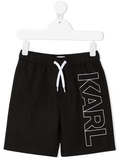 Karl Lagerfeld Kids плавки-шорты с логотипом