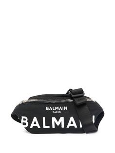 Balmain Kids поясная сумка с логотипом