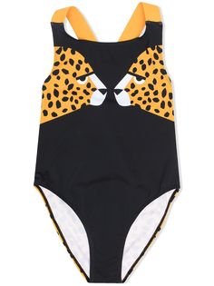 Stella McCartney Kids купальник с леопардовым узором