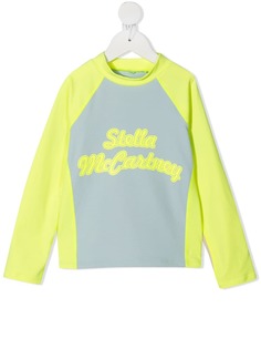 Stella McCartney Kids топ с длинными рукавами и логотипом