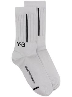 Y-3 носки с жаккардовым логотипом