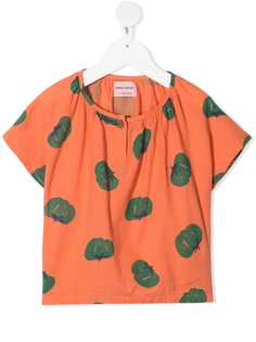 Bobo Choses блузка из органического хлопка с графичным принтом