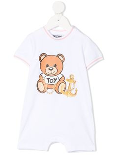 Moschino Kids ромпер с принтом Teddy Bear