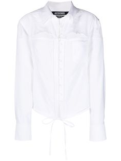 Jacquemus рубашка La chemise Nappe с вырезами