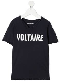 Zadig & Voltaire Kids футболка с логотипом