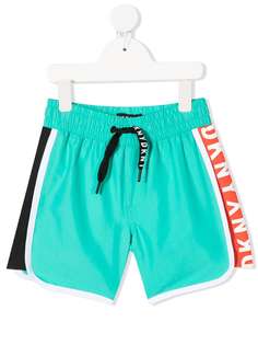 Dkny Kids плавки-шорты с логотипами на лампасах