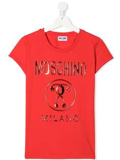 Moschino Kids футболка с короткими рукавами и логотипом