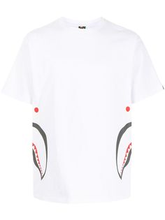 A BATHING APE® футболка с круглым вырезом и логотипом Bape