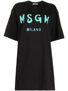 MSGM платье-футболка с логотипом