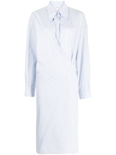 Lemaire платье-рубашка длины миди с запахом