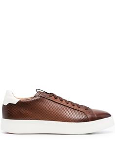 Santoni кеды с логотипом