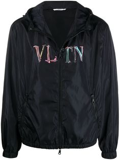 Valentino куртка с капюшоном и логотипом VLTN