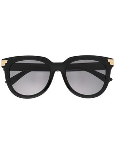 Bottega Veneta Eyewear солнцезащитные очки в массивной круглой оправе