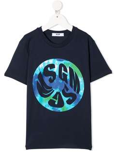 MSGM Kids футболка с логотипом