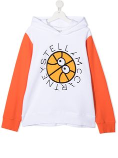 Stella McCartney Kids худи оверсайз с логотипом