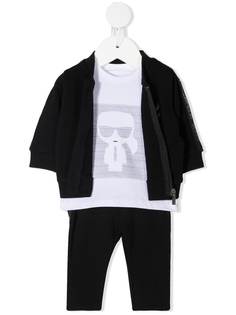 Karl Lagerfeld Kids спортивный костюм с принтом K/Ikonik