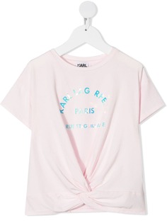 Karl Lagerfeld Kids футболка с логотипом