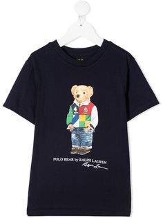 Ralph Lauren Kids футболка с принтом Polo Bear