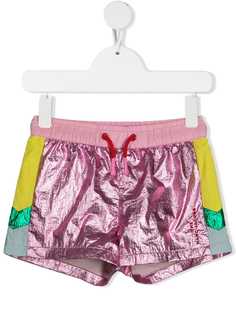 The Marc Jacobs Kids шорты с эффектом металлик в стиле колор-блок