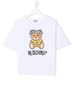 Moschino Kids футболка с принтом Teddy Bear