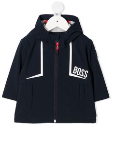 BOSS Kidswear куртка с капюшоном и логотипом